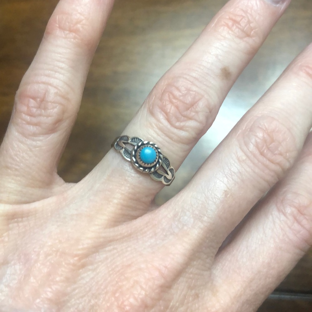 Turquoise sterling silver ring